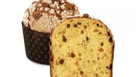 Форма Панеттоне Бассо 134*95 коричн+зол. цветы, арт.PB13495/S (кор/475 шт) Италия