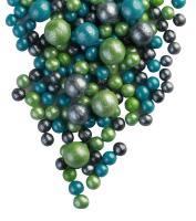 Драже зерновое в глазури ЖЕМЧУГ МИКС (тем. бирюза, зелен, черн) "ФБ" #184 (1,5кг)