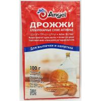 Дрожжи сухие активные для выпечки и напитков "ANGEL", 100 гр
