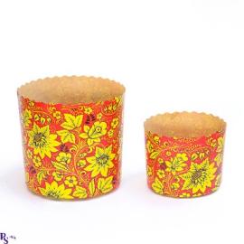 Форма для куличей 134*95, арт.PA13495COL3RN (10 шт/уп) (запайщик ПС)