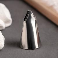 Насадка кондитерская, d=2,6 см, выход 1,7 см,нержавеющая сталь. арт. 4488623