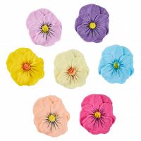 Украшение сахарные цветы "АНЮТИНЫ ГЛАЗКИ" d50мм, арт.53903 (уп/56шт, кор/3уп)