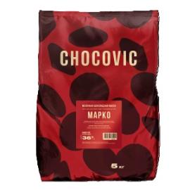 Шоколадная масса молочная Chocovic МАРКО (36%), код CHM-T14CHVC-25B, 5 кг*