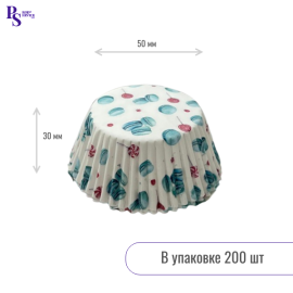 Бумажные капсулы 7А (50х30), макарунс (уп/200 шт)
