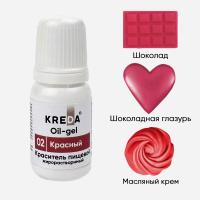 Краситель О.02 Oil-gel ж/р красный, 10 гр