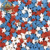 Посыпка "Звезды красные, белые, синие" 0,75 кг, арт.15796