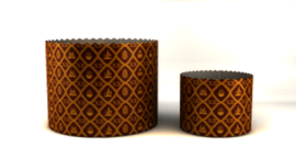 Форма для куличей 60*75, арт.PA6075PEG "ХВ" коричневый (PEG_R) 100 шт.