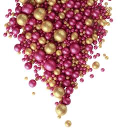 Драже зерновое в глазури БЛЕСК золото, фуксия "ФБ" #710 (1,5кг*6шт)