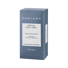 Чай GARLAND 25х2 г черный ароматизированный Спешл Эрл Грей (Special Earl Grey) пакет для чашки