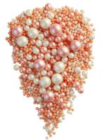 Драже зерновое в глазури ЖЕМЧУГ МИКС (персик, серебро) "ФБ" #137 1,5кг