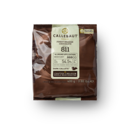 Шоколад темн Callebaut 811 (нат. ван Bourbon, какао 54,5%), код 811-RT-D94, 0,4 кг