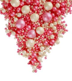 Драже зерновое в глазури ЖЕМЧУГ МИКС (розовый, серебро) "ФБ" #109 50 гр