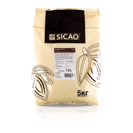 KZ Глазурь для покрытия молочная SICAO код ISF-T607-25B, 5 кг*3шт/кор (Лауриновая, дропсы)