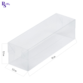 Коробка для макарон с пл. крышкой 190*55*55мм (прозрачная), арт.025001