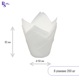 Форма тюльпан Белый 160*50, арт.716050_R 200шт