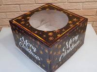 Крышка 30*30*19 см, с окном и печатью "MERRY C"
