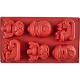 Форма силиконовая РОЖДЕСТВО, 6 фигур, арт. 42922 Форма силиконовая РОЖДЕСТВО, 6 фигур, арт. 42922