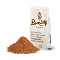 Какао-порошок алкализ. BENSDORP, темно-коричневый, код 100033-793, 1 кг, (фасовка Продсервис)