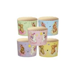 Форма для куличей 70*60 "ЗАЙЧИКИ" pmK7060cZA (100 шт)