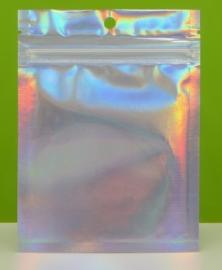 Пакет Zip-lock иридисцентный, со сплошным окном, плоский, 9*12 см, 100 шт/уп, арт. 10479067