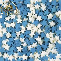 Посыпка "Звезды бело-голубые", арт.tp15741, 50 гр