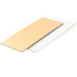 Подложка для рулета прямоуг.(золото,белая) 29,5*10,8см, тол.1,5 мм