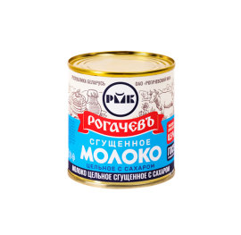 Молоко цельное сгущенное с сахаром м.д.ж. 8,5% ГОСТ, 380 гр. ж/б Рогачевский МКК