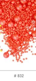 Драже зерновое в глазури БЛЕСК Коралловый (3х разм) "ФБ" #832 (1,5кг*6шт)