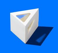 Упаковка для кусочка торта ForGenika PIE III Window Белая 140*140*120*100 мм ST