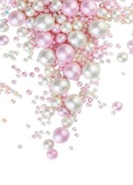 Драже зерновое в глазури БЛЕСК НЕЖНЫЙ Розовый, белоснежный (3х разм), #810 (1,5кг*6шт)