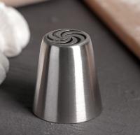 Насадка кондитерская «Вихрь», d=3,7 см, выход 2 см, нержавеющая сталь, арт. 1822563