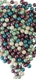Драже зерновое в глазури ЖЕМЧУГ МИКС (тем.бирюза, изумруд, серебро, сирень) "ФБ" #189 (1,5кг)