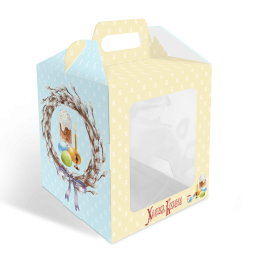 Моноблок под КУЛИЧ с окном с фронт.загрузкой ВЕРБА, 150*150*180мм, арт.КУ-00680