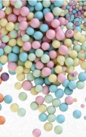 Драже зерновое в глазури ЖЕМЧУГ (голубой,розовый,изумруд) матовый #100м 1,5кг