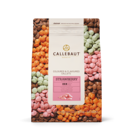 KZ Шоколад Callebaut Розовый со вкусом клубн."Strawberry Callets", STRAWBERRY-E4-U70, 2,5 кг*4 шт/уп