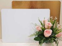 Подложка 27*38 см, h 0,8 мм, лам. зол/жемч, шт