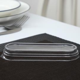 Крышка пластик. однор. для креманки овальной «Лимончелло», 12,5×4,5×1,5 см арт.7778521