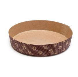 Форма для круглого пирога "Тортина" 185*30 мм, коричневая с зол. арт.PB18530STDTF_R (90 шт) Россия