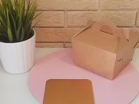 Упаковка 12*12*8,5 см, крафт (для бенто тортов), шт