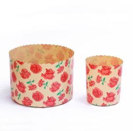 Форма для куличей 60*45, арт.PA6045RO "РОЗЫ" (10 шт/уп) (запайщик ПС)