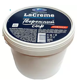 Сыр творожный "Экомилк" 65%, 5 кг