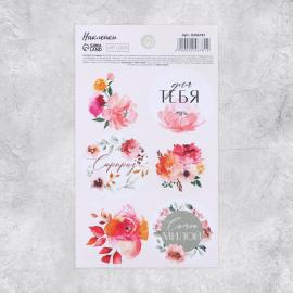 Наклейки на подарки "Сюрприз", цветы, 9*16 см, арт.9246781