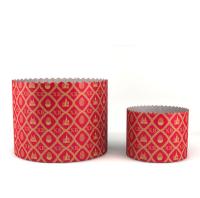 Форма для куличей 90*90, арт.PA9090PEGR/2 "ХВ" красный (10 шт/уп) (запайщик ПС)