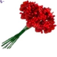 Застежки-Цветы красные, (1 букет*12 шт), арт.LC13183