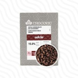Глазурь кондитерская темная термост. капли Chocovic АДЕЛА, код ISD-DR10516CHVC-25B, 5 кг*3 шт/уп