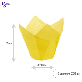 Форма тюльпан Желтый 160*50, арт.716050PG (12*200шт)
