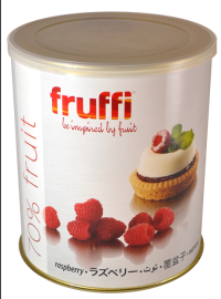 Начинка "Фруффи Малина" с кусочками термостаб. (70%), банка 3,2 кг
