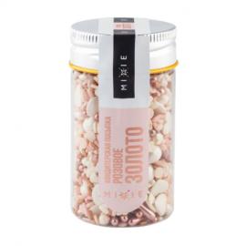 Посыпка фирменная MIXIE "Розовое золото" 50 гр