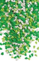Посыпка сахарная декоративная "Елочки" (бел, зел, изумр) #351/1, 50 гр (фасовка ИМ)
