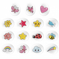 Украшение сахарные фигурки Медальоны Весна 10*15мм, 65 гр